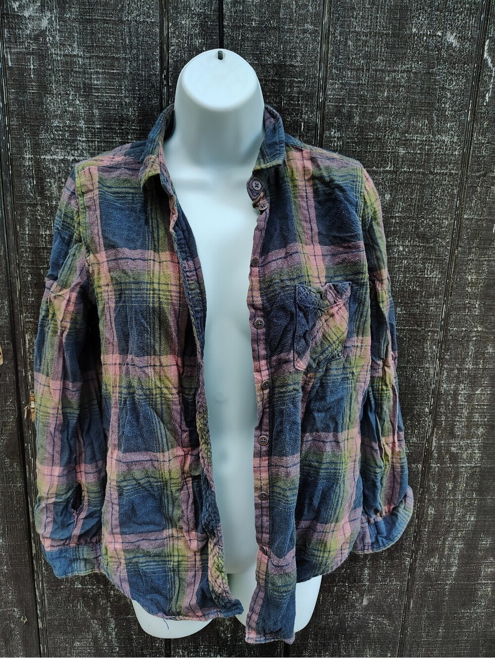 BDG Flannel Button-Down Top